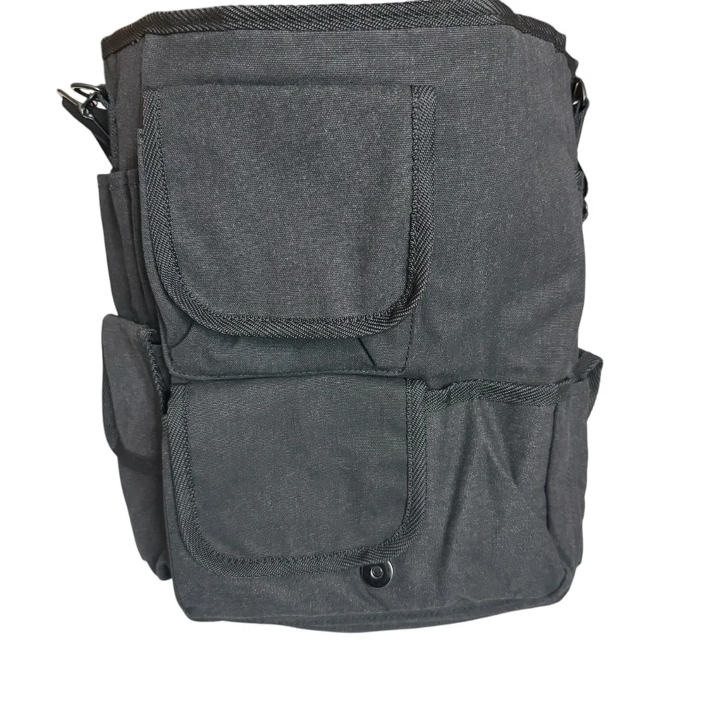 Bella Russo 14” canvas messenger bag